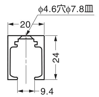 FD30-TRMP 戸袋用上レール
