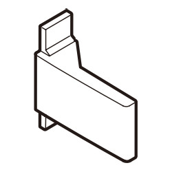 FD30-HASC アウトセットサイドカバー 左右各１ヶ入 ホワイト