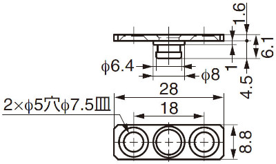 FD50-TRG トリガー 寸法図