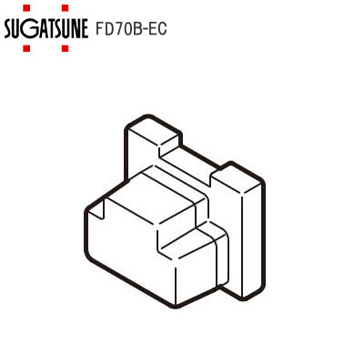 スガツネ工業/ランプ FD70B-EC エンドキャップ