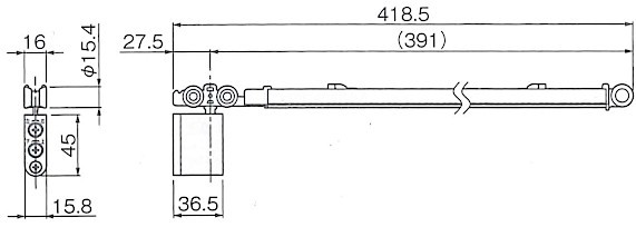 FCX-2950-K 2wayソフトクローズ上部吊り車