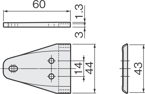 アトム FK-311 カバー 寸法図