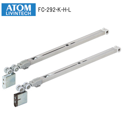 ATOM/アトム FC-292-K-H-L ソフトクローズ上部吊り車 跳ね上がり抑制付き