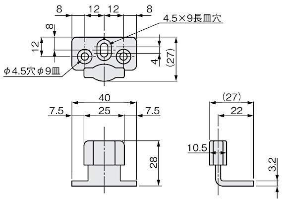 FG-890 床付けガイド 寸法図