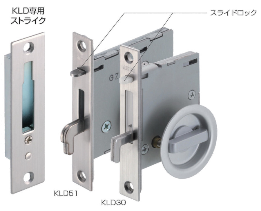 KLD ケース鎌錠 両面サムターン錠 サムターンタイプ 商品画像