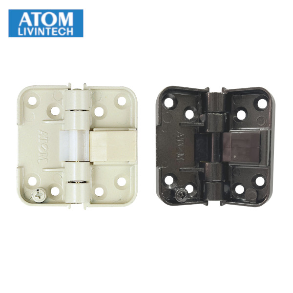 ATOM/アトム HD-47 間仕切折戸用丁番 （キャッチ付き/蛇行修正機能付/50°仮ストップ機能付）