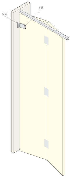 FC-790 折戸用ダンパー 金具の使用場所