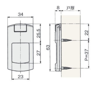 KP-710折戸用下がり