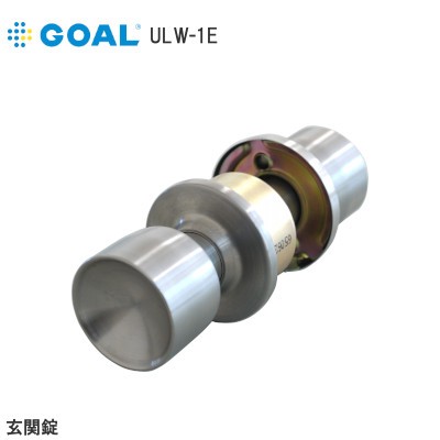 GOAL/ゴール ULW-1E11 ユニロック円筒錠 空錠 バックセット：60mm 扉厚：27mm～36mm【ステンレスヘアーライン】