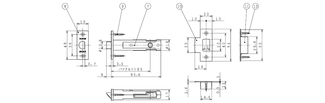 注目 川口技研 Jレバー丸座戸襖錠 BS65MM サテンゴールド JL-24-2M-SG