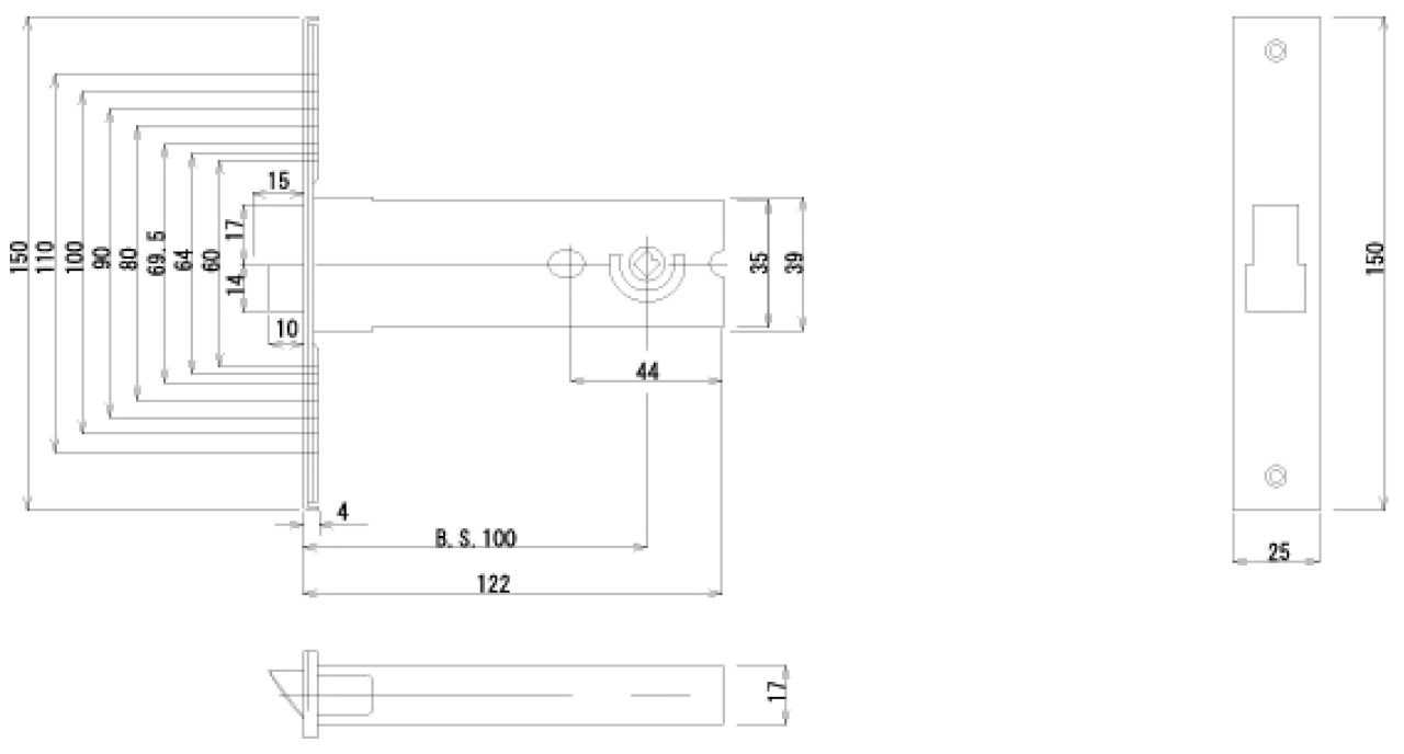 LC-1000錠ケース 寸法図