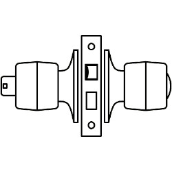 MIWA/美和ロック U9HMD-1 本締付モノロック バックセット:64mm 扉厚