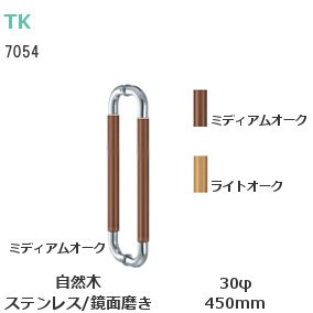 TK印 7054 ハンドルφ30 両面用 サイズ：450mm ステンレス