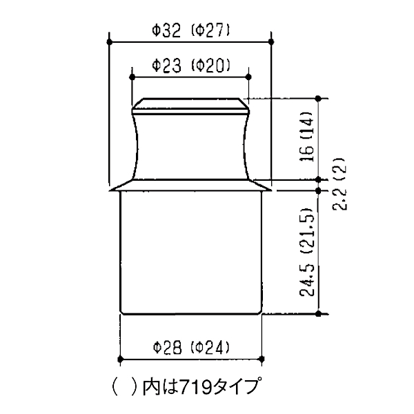 710型 プッシュツマミ