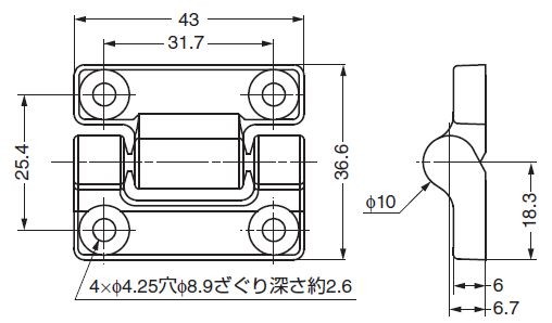 トルクヒンジ MH12型