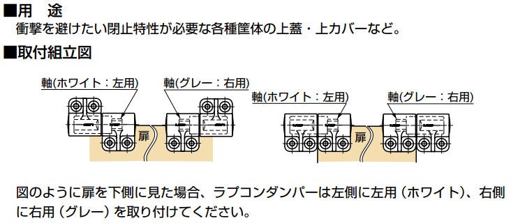 ダンパーヒンジ HG-JH型