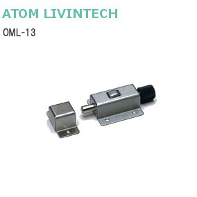 アトム OML-13 ステンレス製プッシュロック（内締り錠）生地ヘアーライン