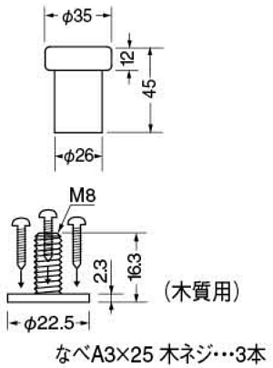 シロクマ RZ-4 ラジアル戸当り サイズ