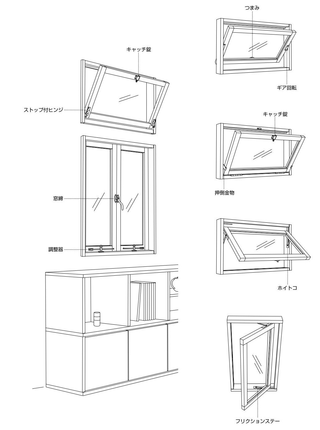 BEST 窓用金物使用例