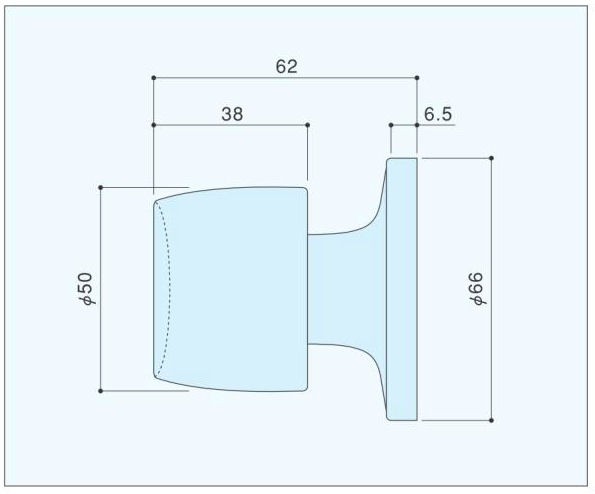 アトラス 80 片玉取手 寸法図