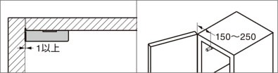 S-2021941-STP15 家具用エアーダンパー ブラケットを使用する場合