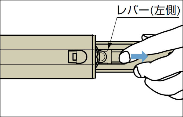 3660 スライドレール レールの取り外し