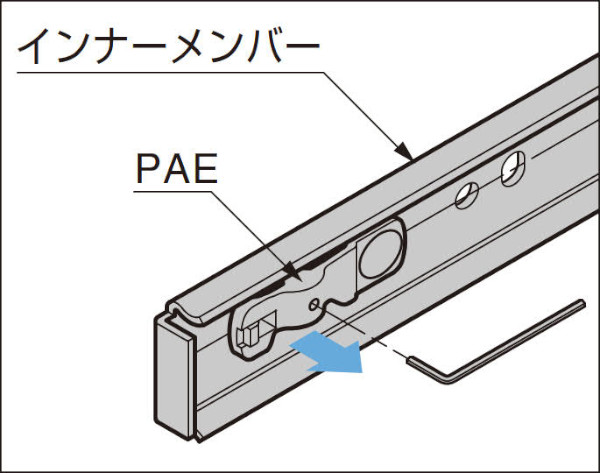 4660 スライドレール プッシュエリアエキスパンダー 