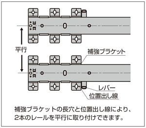 ランプ C203V スライドレール底引きタイプ