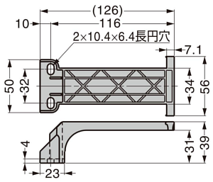 ランプ S-2022031-TS39 エアダンパーユニットS型用受座 図面