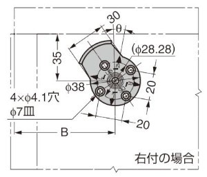 ソフトダウンステー SDS-200型、SDS-201型 マウンティングプレートの取付方向