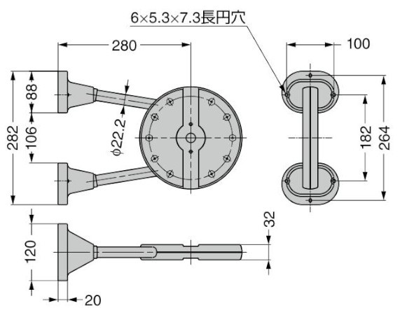 TAB型 リフトコートハンガー トールマン ブラケット