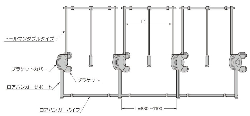 スガツネ工業 (110020160)/リフトコートハンガー トールマン TAS-550R-G スガツネ工業(株) 