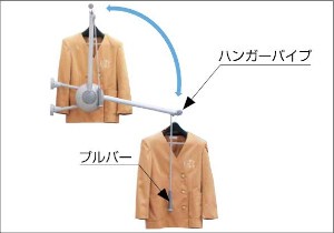 TAW型 リフトコートハンガー トールマン ダブルタイプ 使いやすい機能性