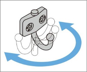 TK型 ステンレス鋼製玉付回転フック 使用例