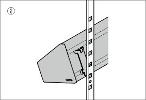 AP-SB350-SL 棚柱収納システム用ボックス 取付方法2