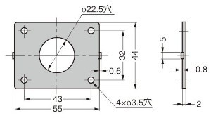 6810-SP スペーサー 寸法図