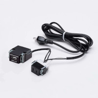 DM-AU型 結線済コンセント ブラック 電源（AC） 1口
USB 1口