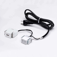DM-AU型 結線済コンセント ホワイト 電源（AC） 1口
USB 1口