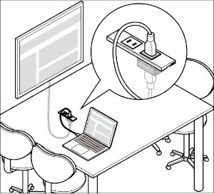 DM1-HDAA型 HDMI用中継コネクタ 使用例