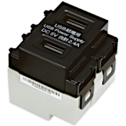 スガツネ工業/ランプ DM2-U2P2型 埋込充電用USBコンセント 2ポート
