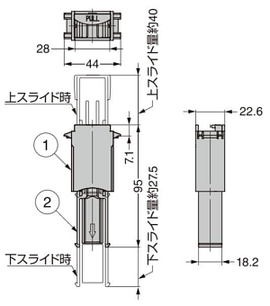 LANケーブルケース DM-LCC寸法図