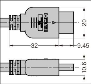 KM-HD20型 HDMIケーブル コネクタ先端 KM-HD20-30H