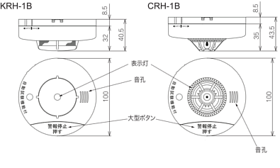 ニッタン/NITTAN 住宅用火災警報器 音声タイプ（煙式けむタンちゃんKRH-1B/熱式ねつタンちゃんCRH-1B）