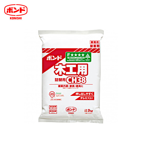 コニシ/小西ボンド CH38 酢酸ビニル樹脂系エマルジョン形接着剤(木工用ボンド) 3kg