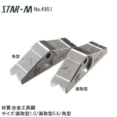 スターエム No.4951 ダイヤ型テープカッター サイズ:面取型1.0/面取型0.6/角型