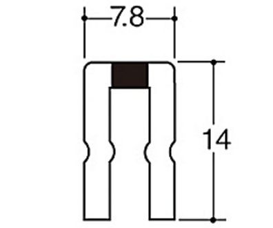 ROYAL/ロイヤル ASF-10 チャンネルサポート クローム L=600mm