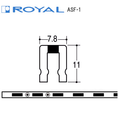 ROYAL/ロイヤル ASF-1 チャンネルサポート 立ち上がり11mm
