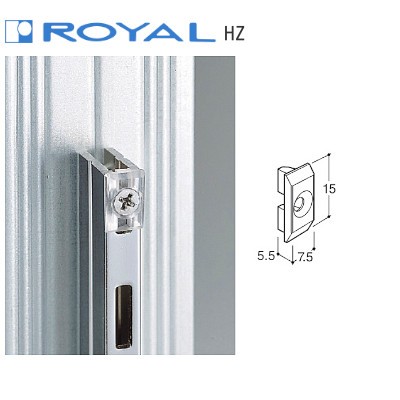 ROYAL/ロイヤル HZ チャンネルサポート補強用座金 透明樹脂 (10個単位販売)