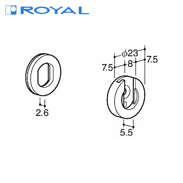 ROYAL/ロイヤル BA-SW ベビーシングルベース（片面・木用）