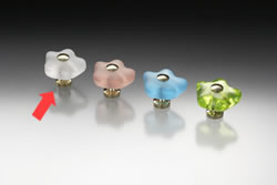 スガツネ工業/つまみハンドル王国 KTH-F004 ドイツ製工芸品 家具用つまみ フロスト／金色めっき／真鍮磨き